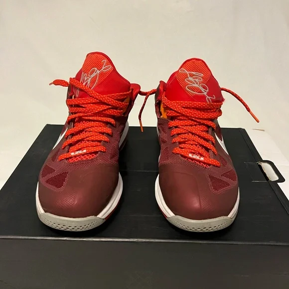 Nike LeBron James Cherry Red Low Top Sneakers Men’s Size 11 UGC See Photos - Picture 3 of 13